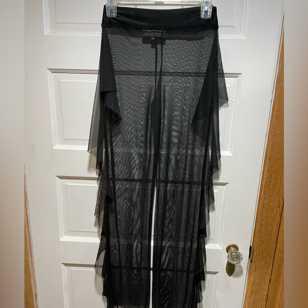 Mesh pull on beach coverup pants